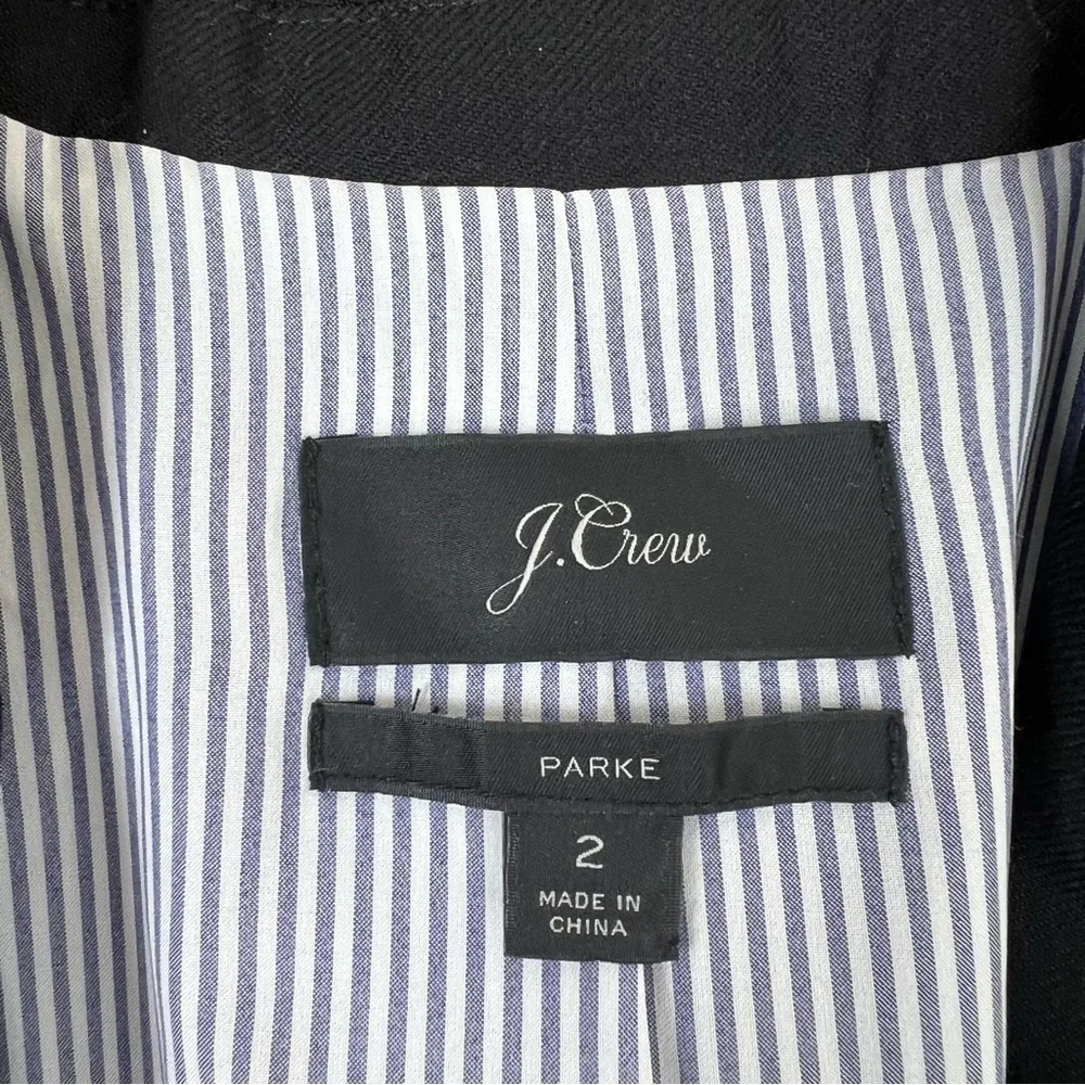 J. Crew Parke Wool Blazer Black Size 2